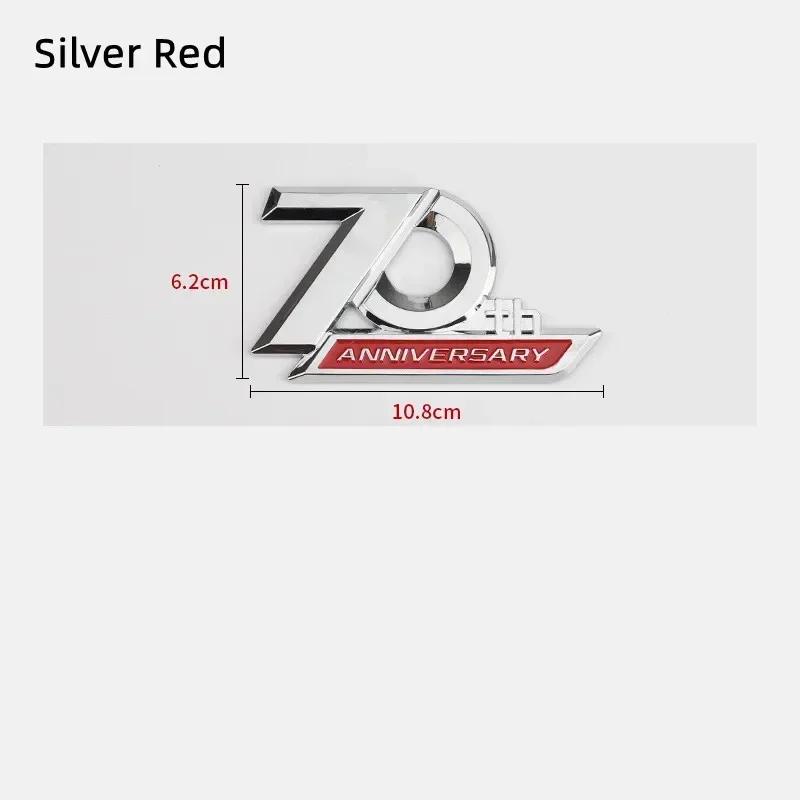 3D ABS Auto Buchstaben Kotflügel Zierleiste Heckklappen Plakette Für Land Cruiser 70. Jubiläum Logo Prado Emblem Aufkleber Zubehör