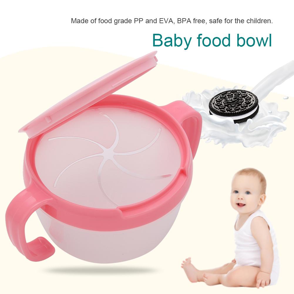 BPA-freier Doppelgriff, auslaufsicherer Futternapf, Snackbehälter für Kinder, Babys und Kleinkinder
