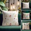 Abstract Boho Pattern Cushion Cover Durable Hypoallergenic Organic Linen Pillow Cover Short Size Washable Skin-Friendly