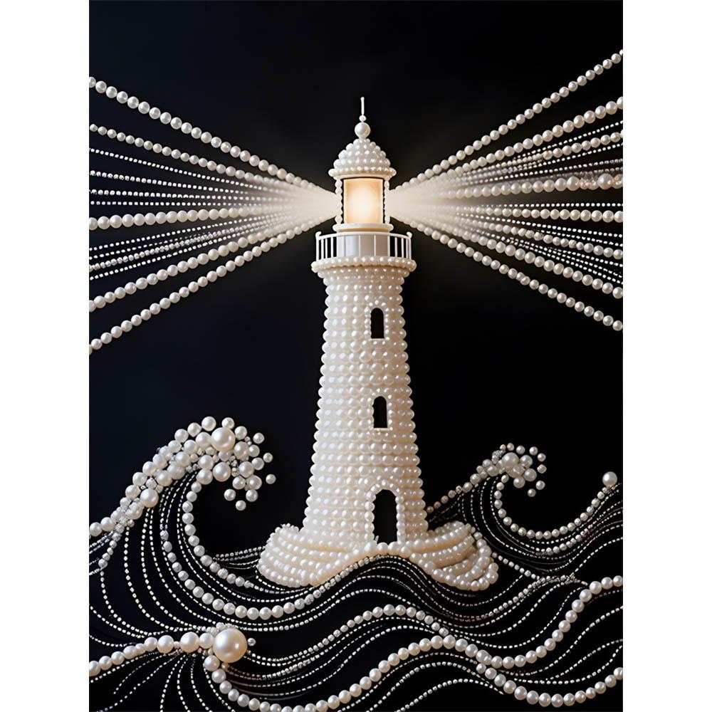 

Наборы Алмазная Живопись Маяк Своими Руками Без Рамки 35x45см Наборы Алмазной Мозаики для Взрослых/Новичков Идея для Подарка Декор Стены Дома 35x45cm