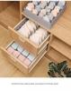 Czteroczęściowy składany zestaw pudełek do przechowywania z włókniny do organizacji bielizny