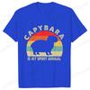 Capybara Is My Spirit Animal Shirt Animal Lover Tee Capybara Lover T-Shirt Vintage Graphic T-shirts Funny Anime Unisex Tshirts
