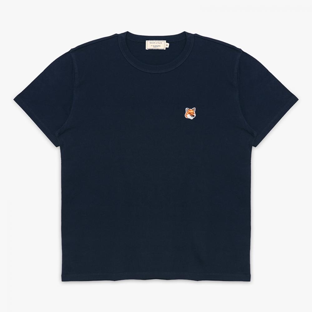 MaiSon KitSune Lw00105kj0008 P476 Fox Head Patch Women S Short Sleeve Tee