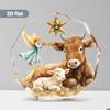 Christmas Ornament - Angels, Cattle, Golden Stars, Perfect Gift for Christmas, Christmas Decorations, Home Decor Item, Christmas Decoration, Apar