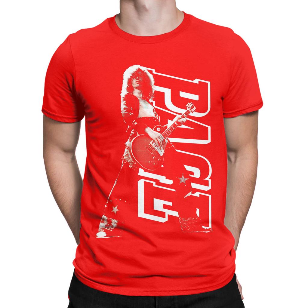 Bílé tričko Jimmy Page Funny Graphic 100% bavlna Trička Jimmy Page Topy pro Unisex