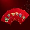 5/6/8pcs Traditional Red Packet Paper Luck Pocket New Year Blessing Red Envelope  Chinese Wedding
