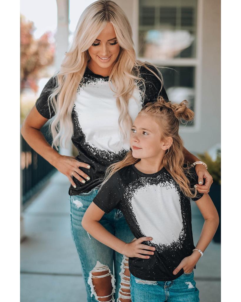 Azura Exchange Tie-dyed Round Neck Short Sleeve T-shirt