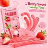 YEM Zanmang Loopy Strawberry‑Flavor Long Strip Candy 60g | Tangy Sweet Fruit Taste, Chewy Elastic Texture, Unique Strip Shape