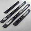 Pour Skoda Karoq Accessoires plaque de seuil de porte de voiture protection couvercle pédale de seuil extérieur pièces de style de voiture 2018