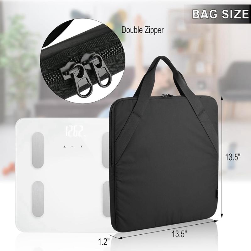 AD23-Carrying Bag For Body Composition Monitor Scale, Digital Scale Storage Bag, Travel Carrier Case , For Most Smart Scale
