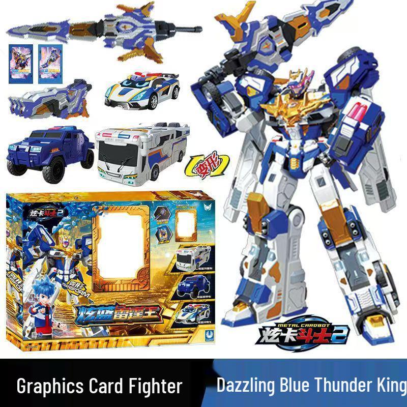 Karteikarten-Kämpfer: Mächtiger Sturm Elektrischer Mecha Puzzle