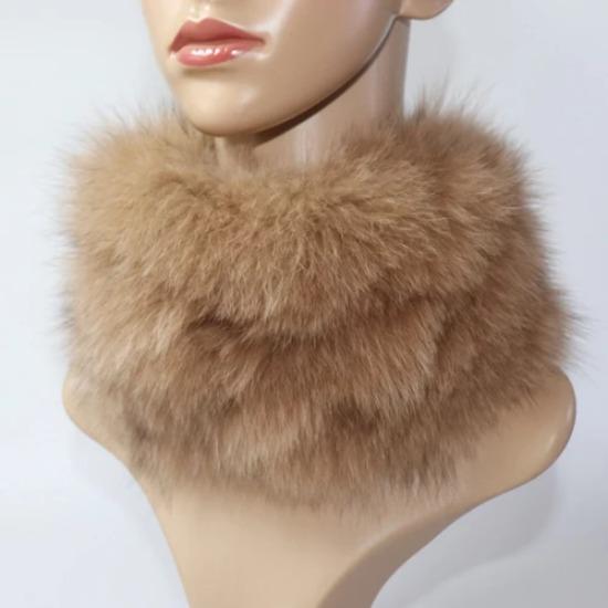 Nowy Szalik z Prawdziwego Futra Lisiego Opaski Futrzane Kobiety Zima Szaliki z Futra Lisiego Luksusowy Ocieplacz na Szyję Dobra Elastyczność Naturalne Futrzane Mufki