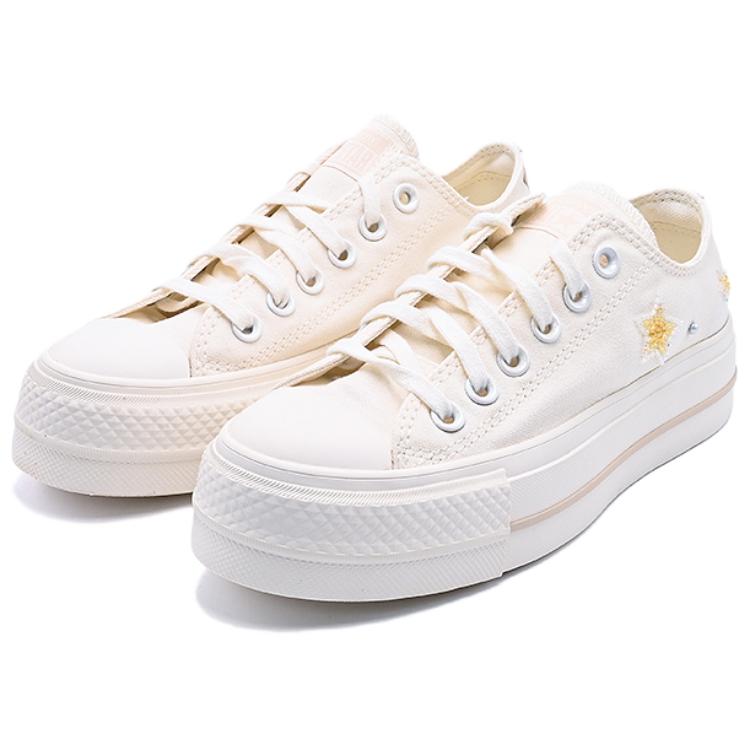 New Converse All Star Lift Abrasion Resistant Low Top Skateboard Shoes Women's White A16580C