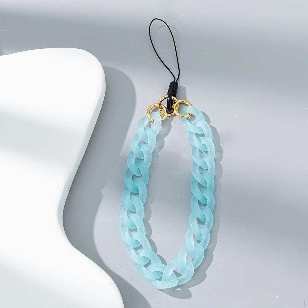 Phone Bracelet Fashion Acrylic Anti Lost Multipurpose Handbag Decoration Keychain Charm Pendant for