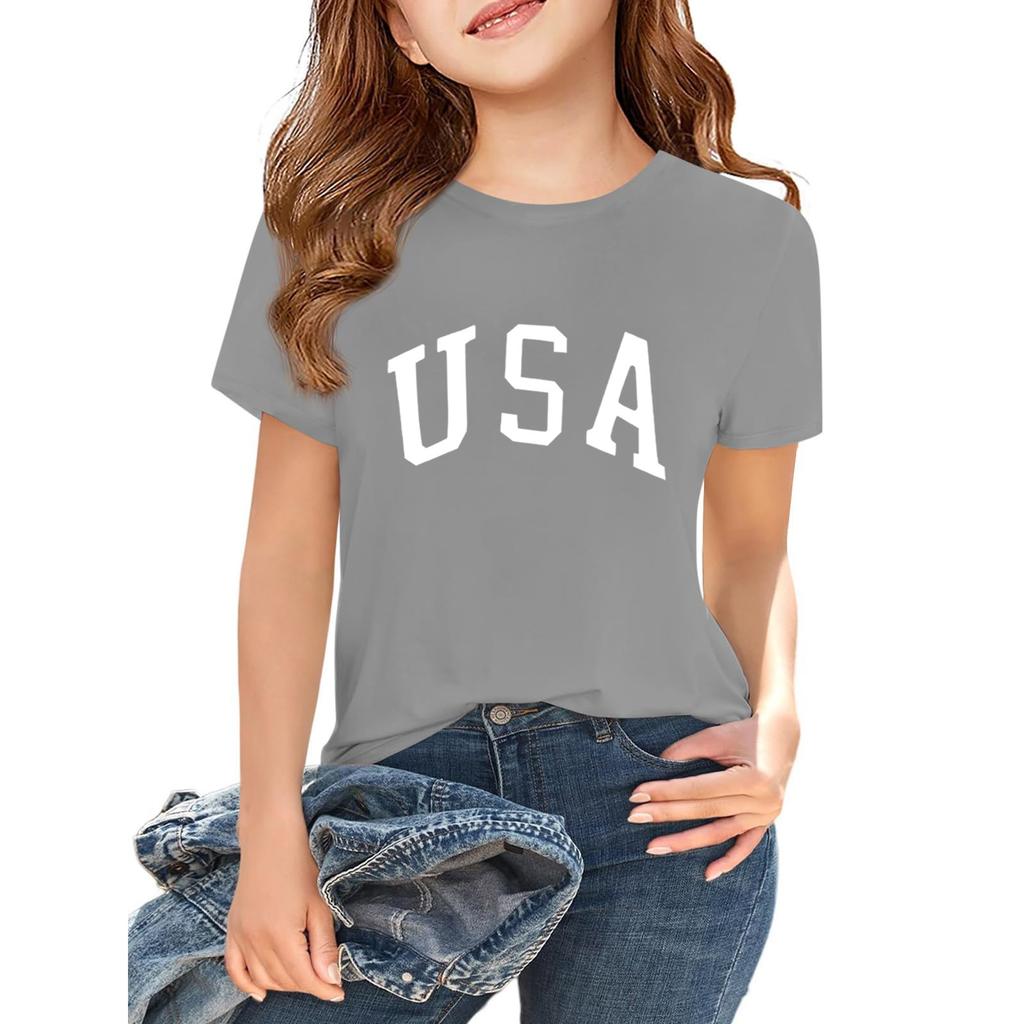 Sommer Kinder Top Jungen und Mädchen bedrucktes Kurzarm T-Shirt Base