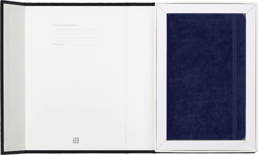 Moleskine Velvet Collection Hard Large LCNBVELVQP060B Notebook, Cover, Lined, Size, Purple,