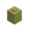 50g/116Pcs 3005 1x1 Building Block Moc High 1-Hole Color Spare Parts Compatible with Brick DIY Children's Toy Assembly