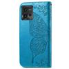 For Motorola Moto G72 4G PU Leather Folio Case Imprinted Butterfly Pattern Stand Wallet Magnetic Phone Cover