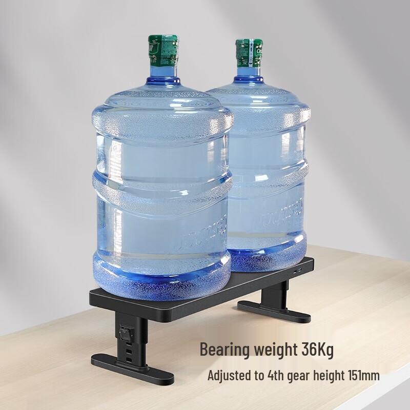 Adjustable Monitor Riser with Keyboard Storage