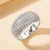 Women's Wide Band Micro-Paved Zircon Ring - Fashionable, Luxurious, Trending Statement Jewelry