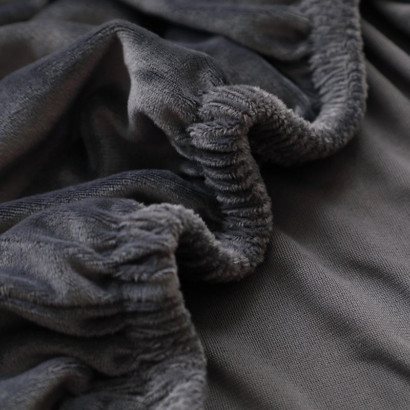 Velvet Silver Fox Chair Cover, Dustproof French Country Style, Thickened for Hotel and Home, Fits Round Back Chairs