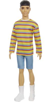 Barbie Ken Fashionista Long Border Doll Storage for Ages 3 and Up Dress-Up (Includes Case) (GRB91)