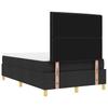 Box Spring Bed with Headboard Black 200 x 120 cm Fabric