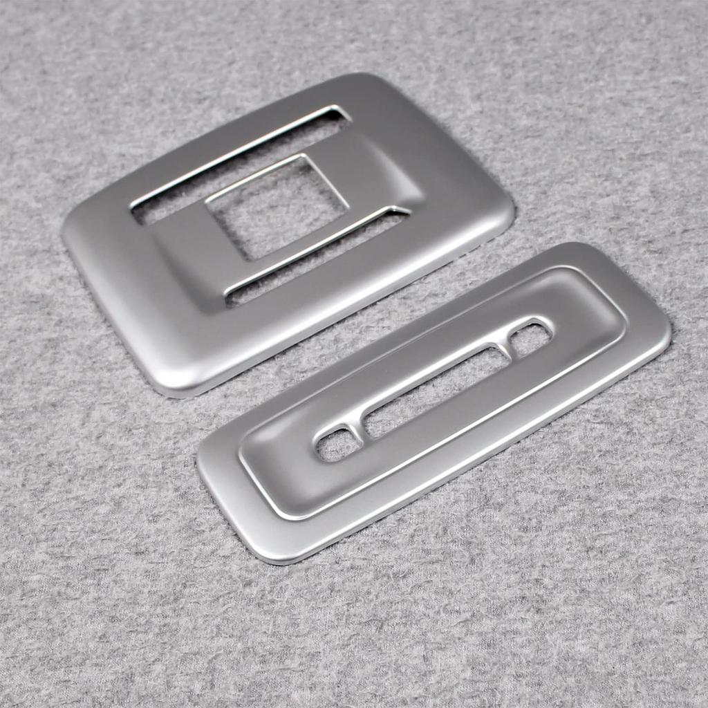 RUIQ Toyota Prius 60 Series Interior Front and Rear Room Lamp Panel Cover Designed Exclusively for the Toyota Prius Garnish, (Satin Silver)