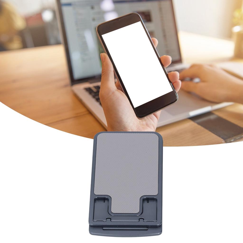 Phone Stand Foldable Portable Ergonomic 7 Angle Adjustments Bottom Silicone Aluminum Alloy Tablet Holder