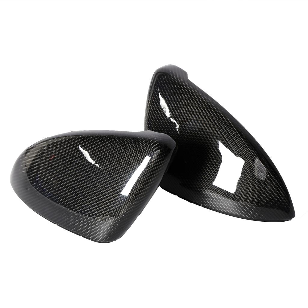 2PCS Rearview Mirror Cover Carbon Fiber Replaceable Backing Car Replacement for MK7 MK7.5 R