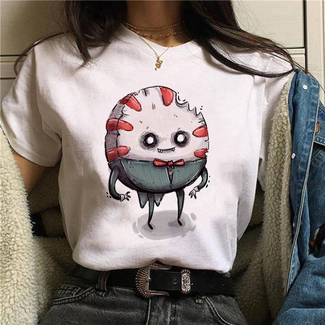 Tricou Harajuku Horror Psychedelic Satan Tricou Punk Tricou Demon Grim Death