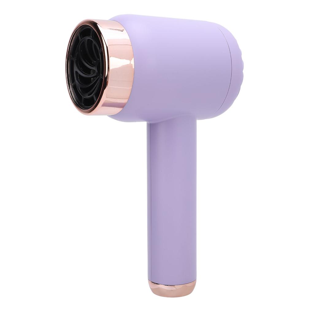 Cordless Ionic Hair Dryer Portable Stylish Hot Cold Wind Blow Dryer for Home and Travel Purple