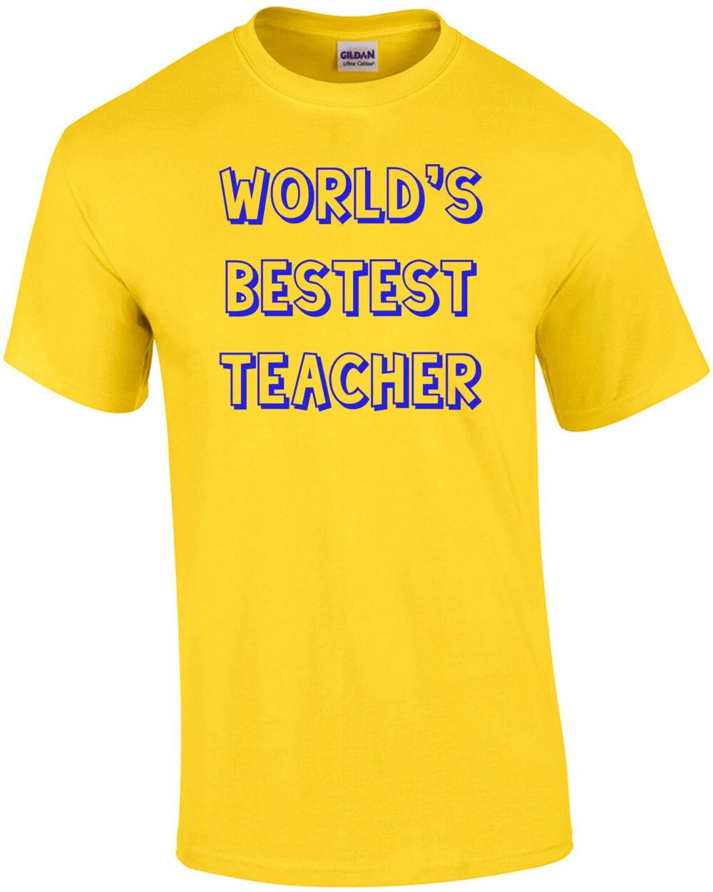 World s Bestest Teacher Shirt XL