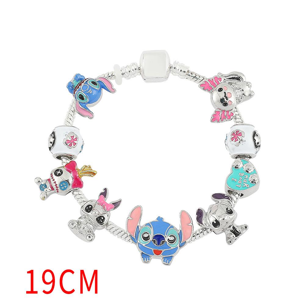 Cartoon Cute Stitch Bracelet Students Star Baby Doll Pan Family Bracelet Accessories Hip Hop Bracelet Jewelry Batch