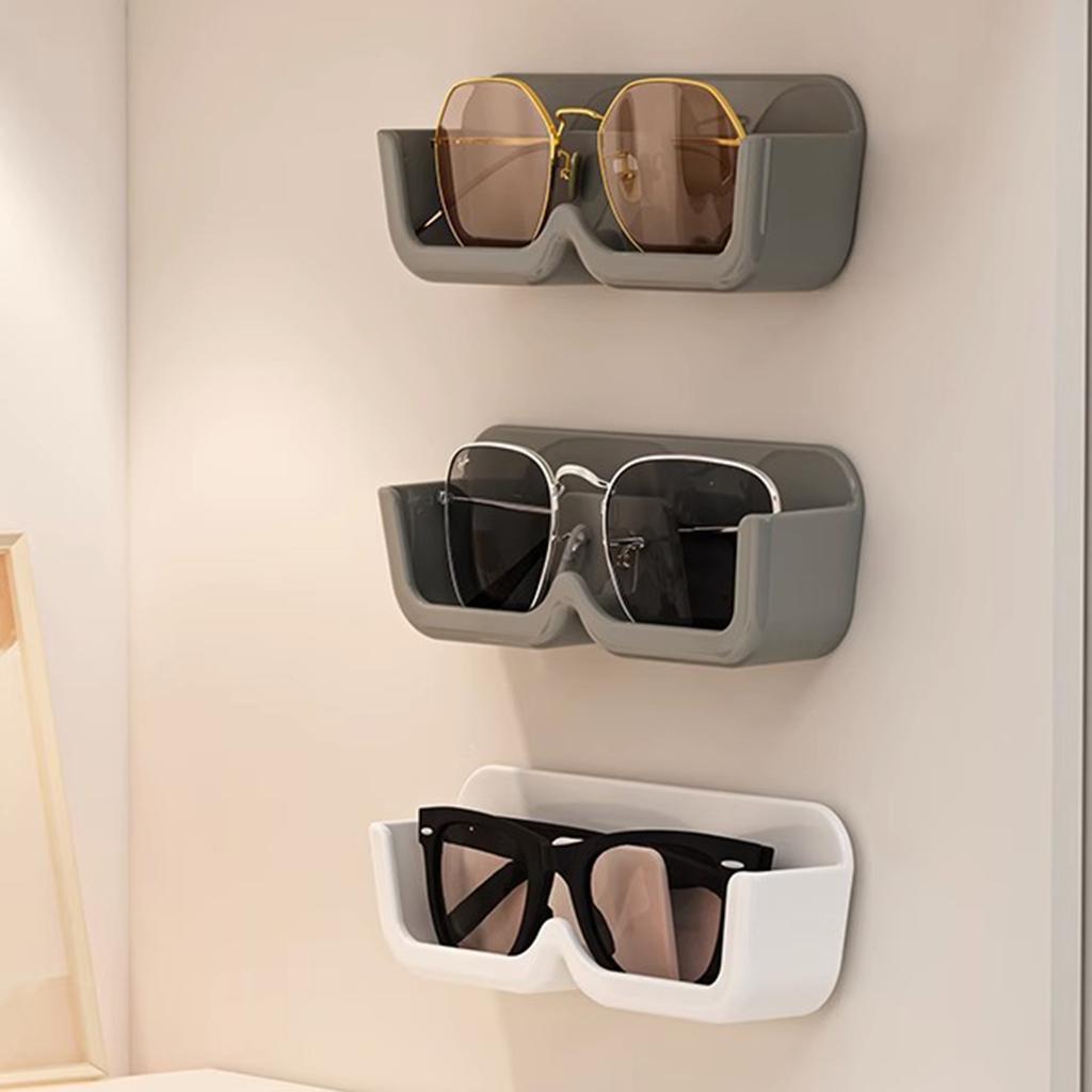 Wall-Mounted Glasses Storage Box Fine Workmanship with Strong and Durable Material Suitable for Variety of Wall Materials