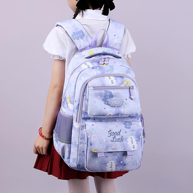 Campus Schoolbag Cartoon Student Backpack Large Capacity Lightweight College Backpack