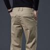 New Autumn Men's Slim Fit Straight Leg Casual Pants Wrinkle Resistant Business Elastic Versatile High-End Outer Wear Trousers