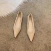 Pointed flat shoes single shoes women's 2025 new temperament pointed head shallow mouth low heel temperament grandma shoes fairy shoes
