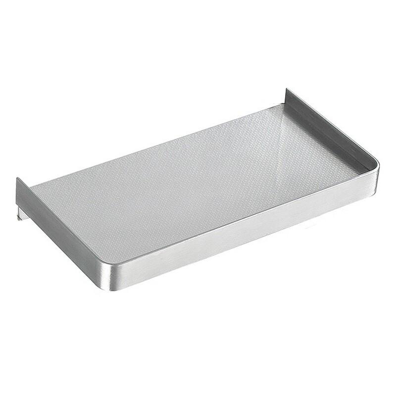 Punch-Free Stainless Steel Bathroom Phone Holder & Shelf