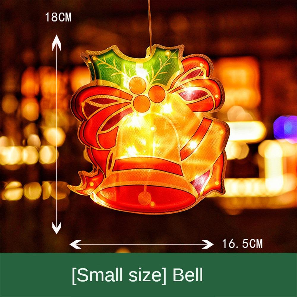 1Pcs Christmas Lamp Window Hanging Lamp Christmas Decorative Lamp Shop Window Room Decoration LED Sucker Light Small Colored Lamp