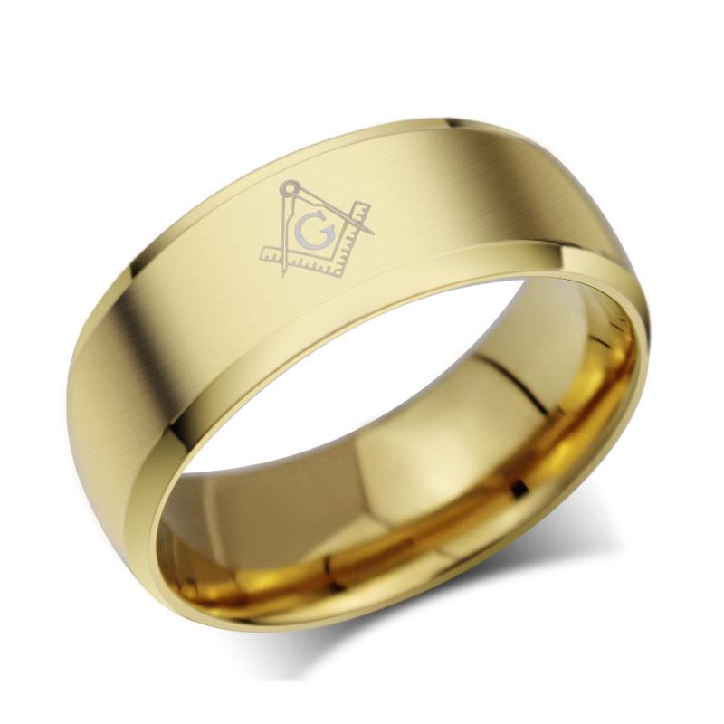 

Masonic Rings Titanium Ring Men Stainless Steel Jewelry For Women Men Gift DropShip Wholesale 9