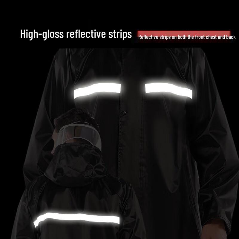Huazhongketai Adult Reflective Cycling Split Rain Suit