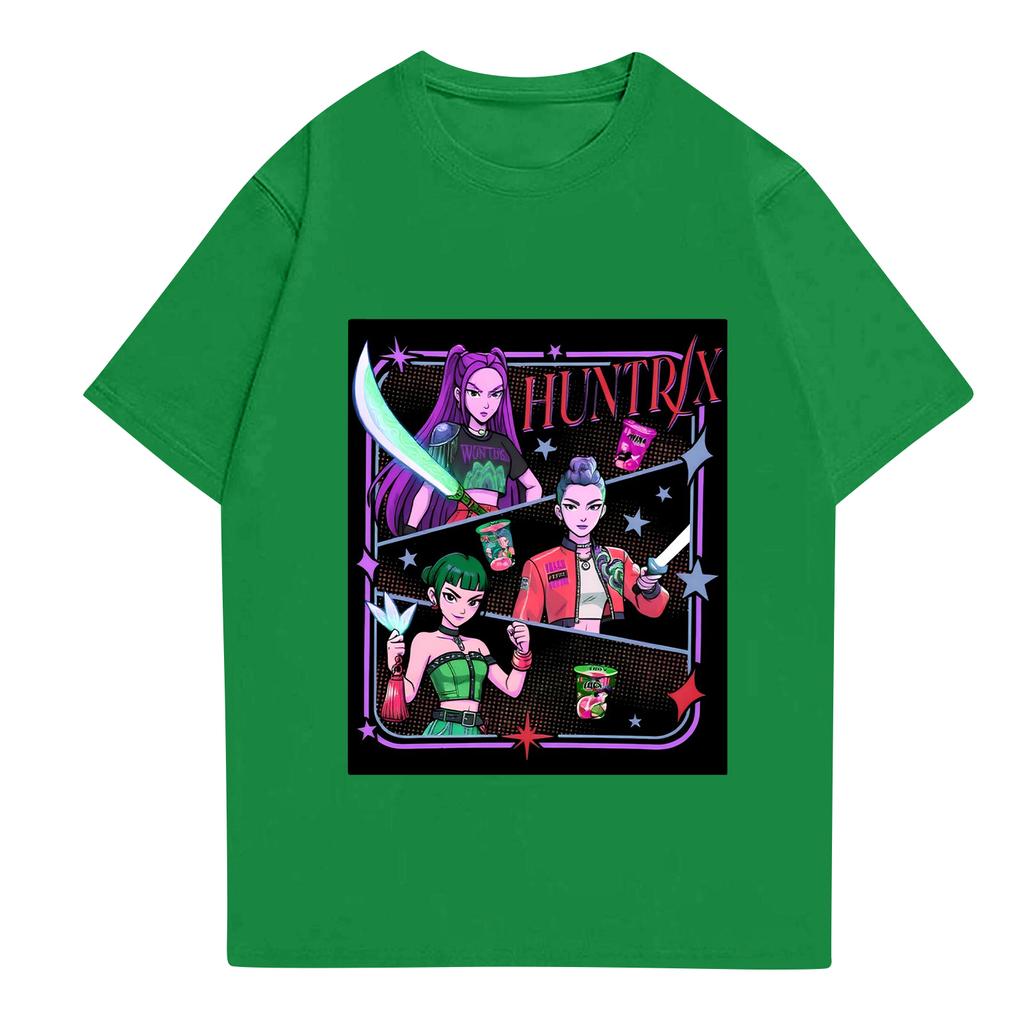 Kid's Anime Printed Short Sleeved T-shirt