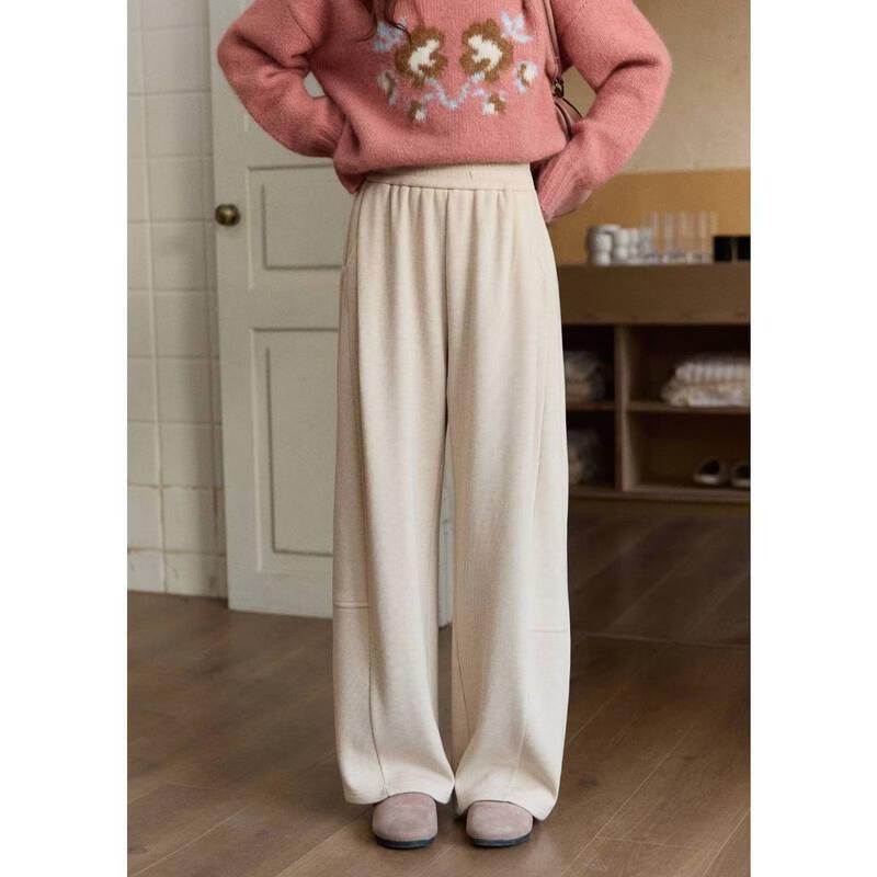 Women s Petite Plus Velvet Straight-Leg Knit Pants L