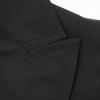 ULTERIOR 25 Stainless Steel ULJK23-KA187-A Black Superfine Wool Tropical Double Breasted Tailored Jacket Jacket 4 blackUsed