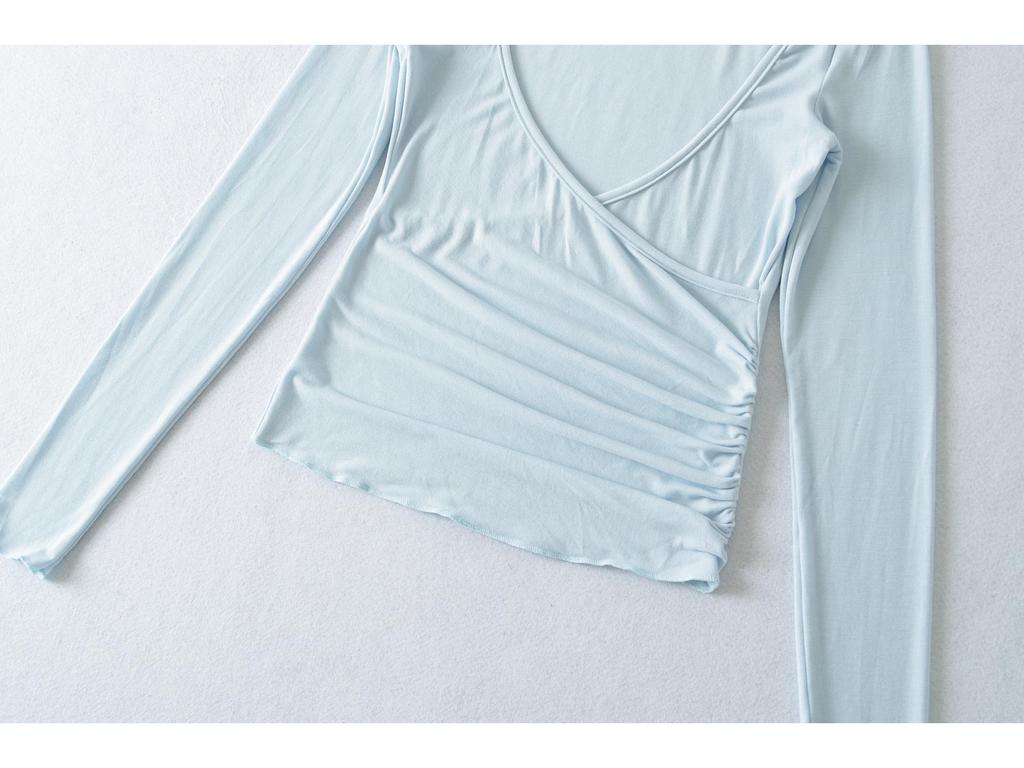 2026 Summer French Lace Camisole & V-Neck Slim Fit Sheer Long Sleeve Sun Protection Women's Two-Piece Set