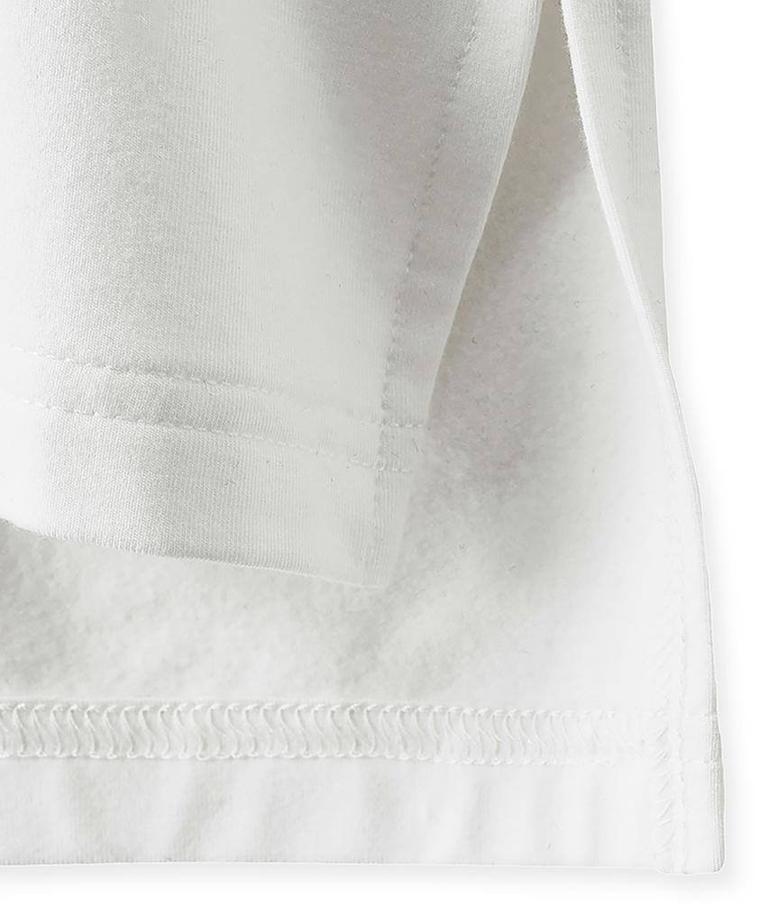 NOIRER Brushed U-Neck T-Shirt (White)