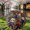 Custom Name Personalized Horror Theme Chucky Print Umbrella, Auto Open Close, 8‑Rib Sturdy Frame, Commute Camping Hiking Use, Birthday Gift