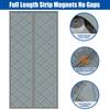 Magnetic Thermal Door Curtain Heavy Duty Oxford Fabric Insulated Wind Blocker for French Sliding Glass Doors Easy Install
