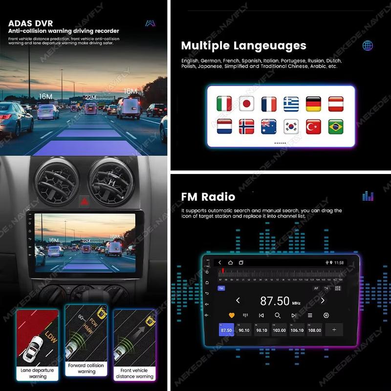 MEKEDE Android 14 Car Radio Multimedia Player For Toyota RAV4 Rav 4 2005 - 2013 Wireless Carplay Auto Autoradio Stereo BT GPS